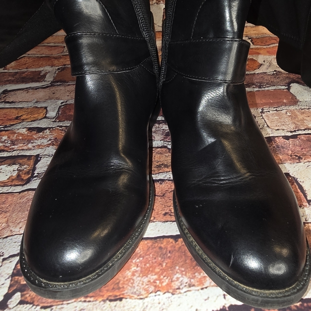 Tommy Hilfiger Black Over the Knee Boots - Picture 8 of 9